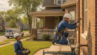 Professional plumber repairing a pipe in Fort Wayne, IN residential plumbing service