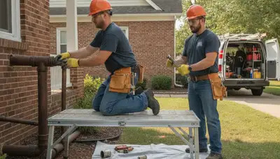 Fort Wayne, IN plumber repairing plumbing for local residential and commercial service