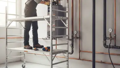 Plumber repairing a leak for Fort Wayne, IN homes, serving fast plumbing repair needs