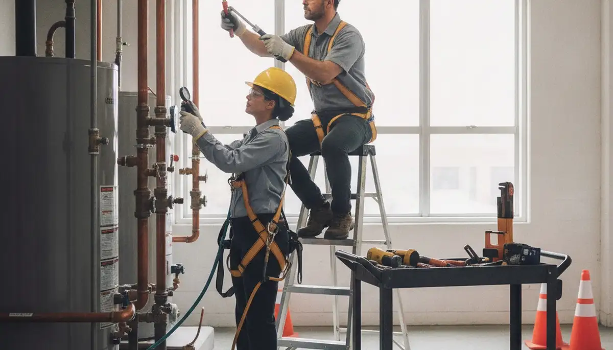 Fort Wayne, IN plumber repairing pipes for reliable plumbing repair service