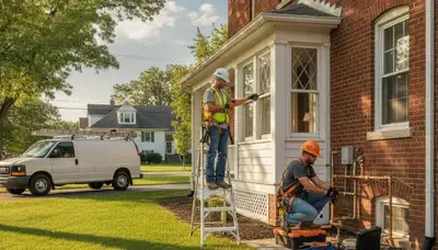 Fort Wayne, IN plumber repairing a residential plumbing leak for local plumbing service