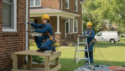 Fort Wayne, IN plumber repairing a residential leak for plumbing repair service
