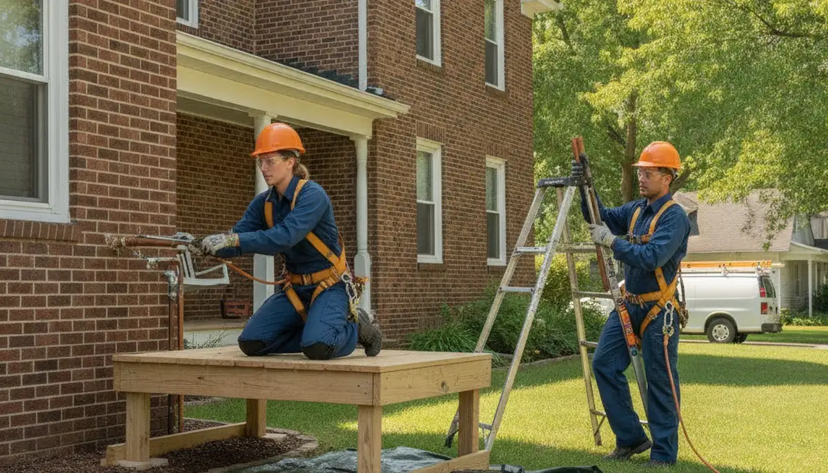Plumber providing repair service in Fort Wayne, IN for a plumbing business