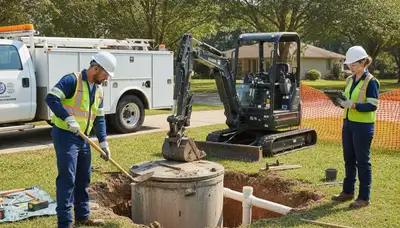 Fort Wayne, IN plumber repairing septic system for safe, reliable home service