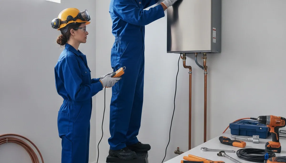 Tankless water heater service in Fort Wayne, IN by On Call Plumbers