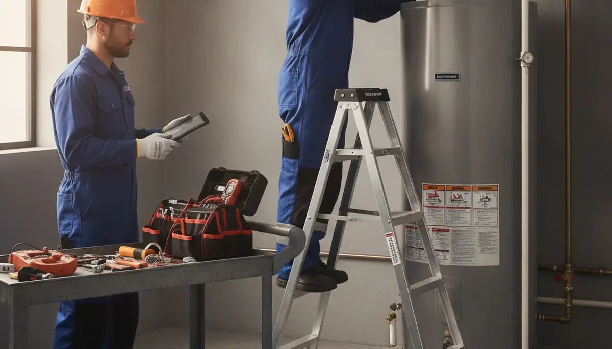 Water heater repair technician serving Fort Wayne, IN for home hot water service